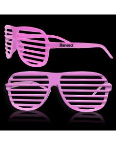 Pink Slotted Shutter Shades