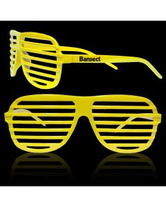 Yellow Slotted Shutter Shades