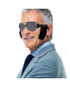 Silver Glasses with Sideburns