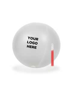 12 Inch Inflatable Beach Balls with 1 - 6 Inch ORANGE Glow Stick