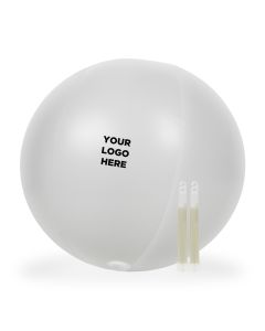 24 Inch Inflatable Beach Ball with 2 - 6 Inch BLUE Glow Sticks