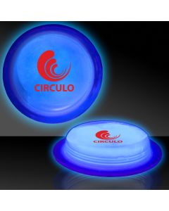3" Blue Glow Circle Badges