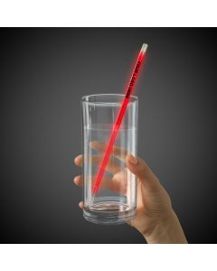 Red Supreme Glow 9 Inch Straws
