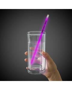 Purple Supreme Glow 9 Inch Straws