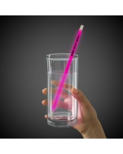Pink Supreme Glow 9 Inch Straws