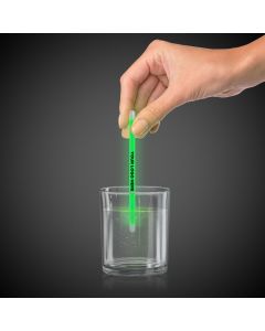 Green 5" Glow Swizzle Sticks/Drink Stirrers