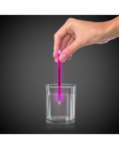 Pink 5" Glow Swizzle Sticks/Drink Stirrers