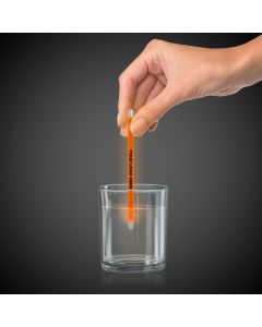 Orange 5" Glow Swizzle Sticks/Drink Stirrers