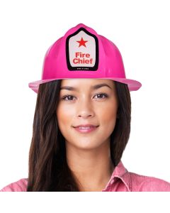 Pink Plastic Firefighter Hat