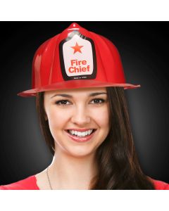 Red Plastic Firefighter Hat