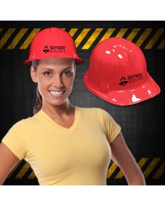 Red Plastic Construction Hat