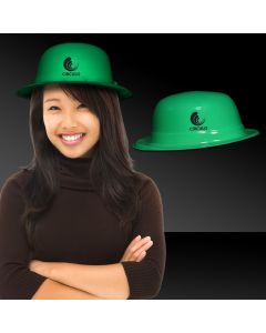 Green Plastic Derby Hat