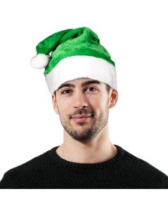 Green Plush Santa Hat