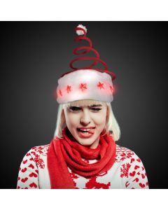 Light Up Spring Tree Santa Hat