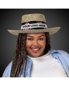Straw Gambler Hat