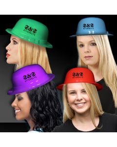 Assorted Color Plastic Derby Hats