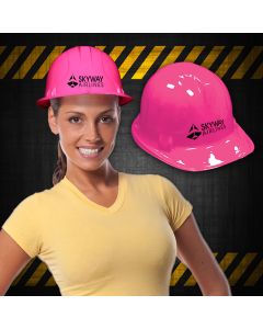 Pink Plastic Construction Hat
