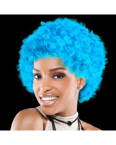 Light Blue Team Spirit Wigs