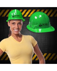 Green Plastic Construction Hats