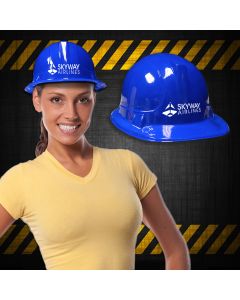 Blue Plastic Novelty Construction Hat