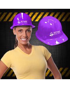 Purple Plastic Construction Hat