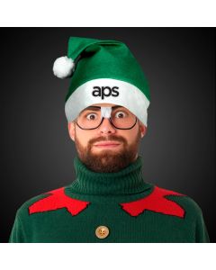 Green Felt Santa Hats