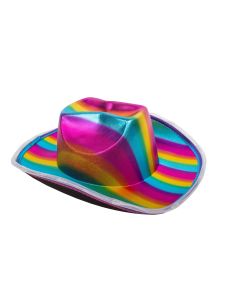 Rainbow Light Up Cowboy Hat