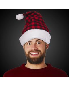 Plaid Santa Hat