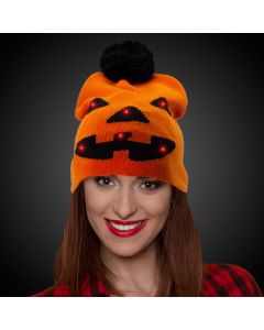 Halloween Pumpkin LED Knit Hat