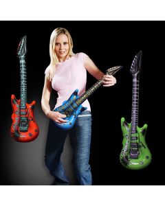Assorted Color Inflatable 20" Guitars