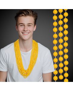Yellow Mardi Gras Beads