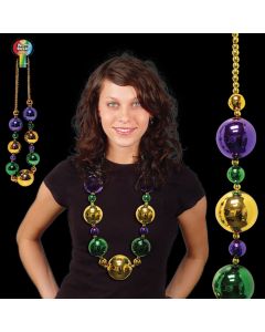 Mardi Gras Jumbo Bead Necklace