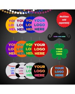 2 1/2" Plastic Medallions for Mardi Gras Bead Necklaces