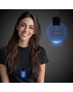 Blue Light Up Medallions