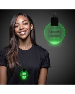 Green Light Up Medallions
