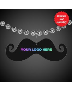 Black Plastic Mustache Medallion