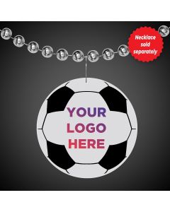2 1/2" Soccer Ball Plastic Medallion Badges