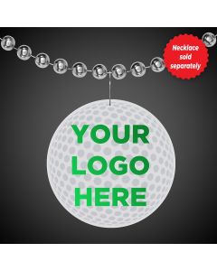 2 1/2" Golf Ball Plastic Medallion Badges