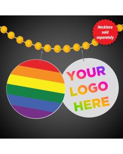 Rainbow Plastic Medallions 2 1/2"