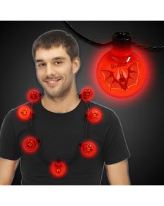 Red LED Ball Necklace