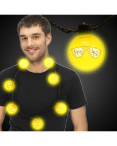 Yellow LED Ball Necklace