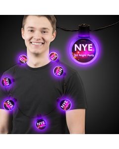 Purple LED Ball Necklace