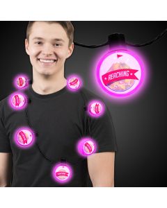 Pink LED Ball Necklace
