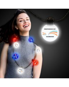 Patriotic LED Ball Necklace