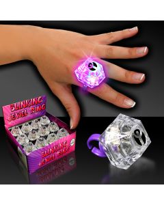 Flashing Jewel Ring - 1 3/8"