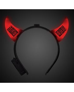 Light Up Red Devil Horn Headboppers