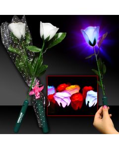 White Rose with Multi Color LEDs