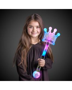 LED Silver Crown Wand