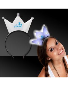 White LED Crown Headband