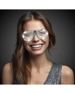 White LED Slotted Glasses